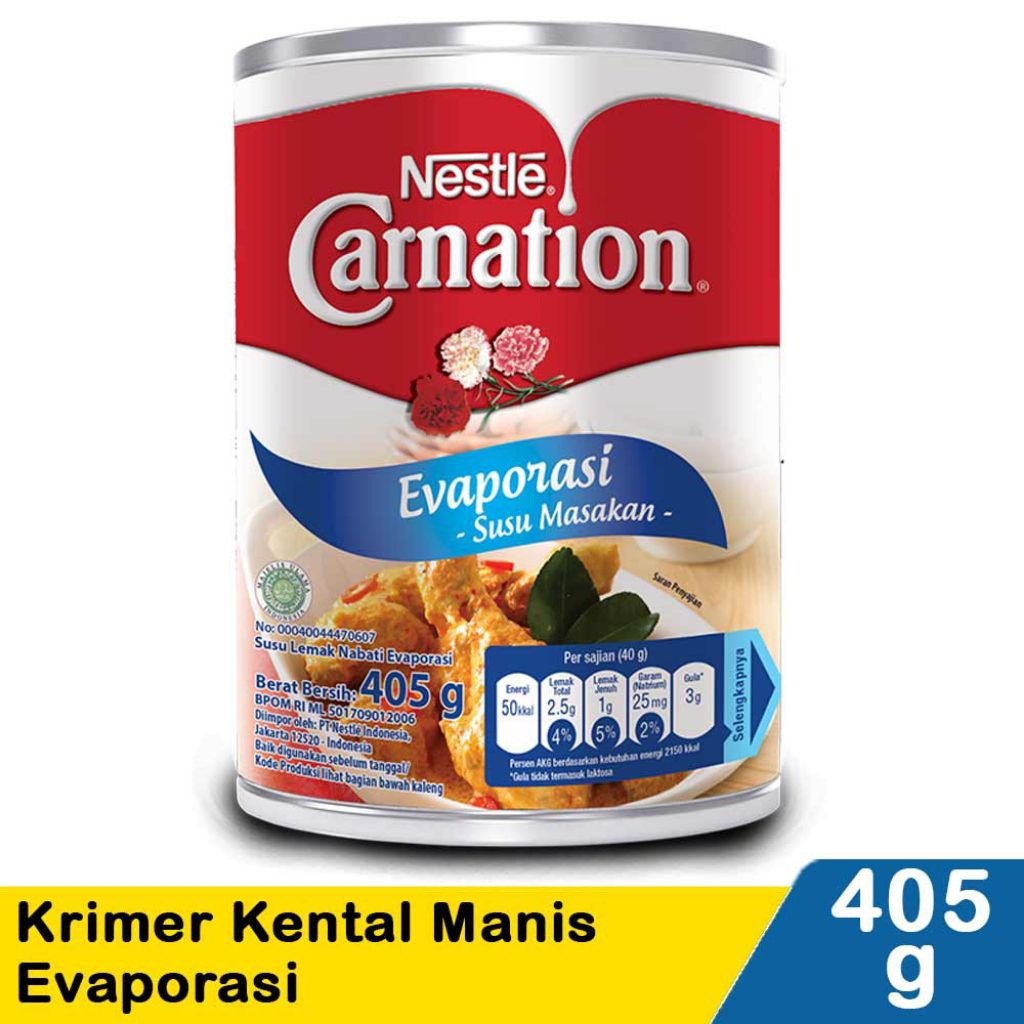 

Carnation Krimer Kental Manis Evaporasi - Susu Evaporasi 405gr
