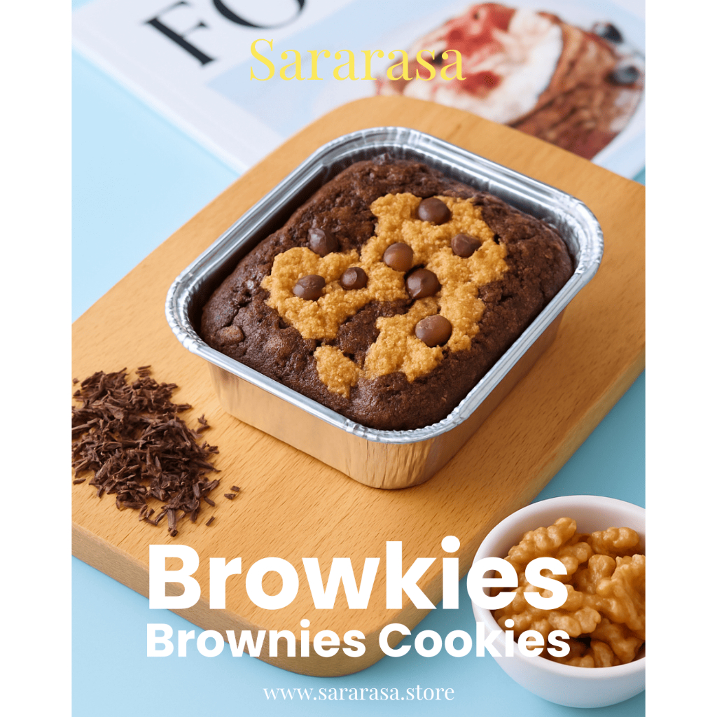 

Browkies Cup (Brownies Cookies) Sararasa