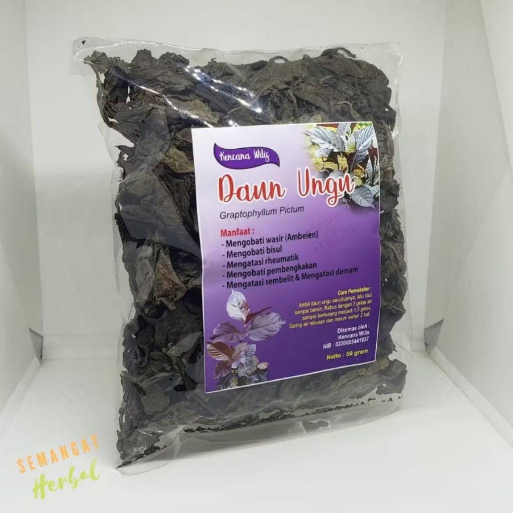 

Teh Daun Ungu Kemasan 50gr Teh Untuk Mengatasi Ambeien Dan Wasir Di Jamin Paling Ampuh