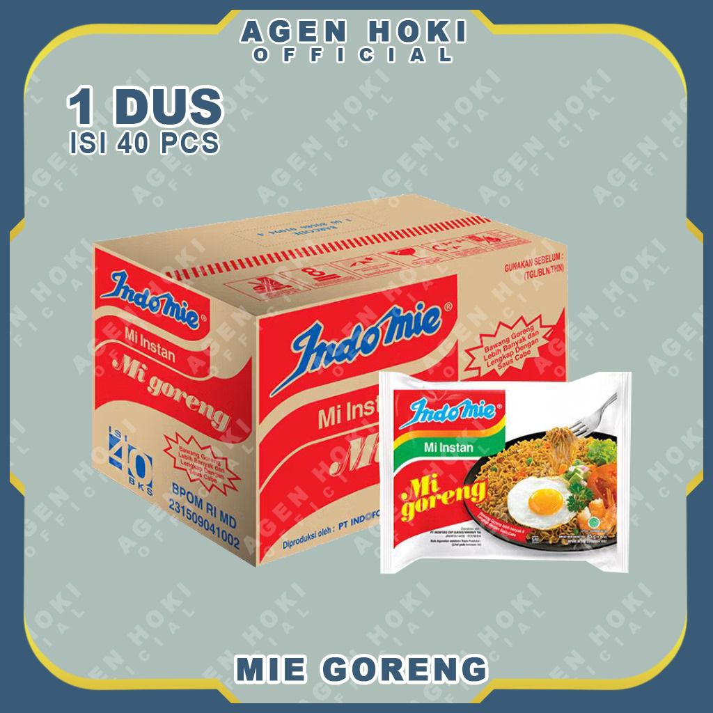 

INDOMIE GORENG 1 DUS ISI 40 PCS - MIE INSTAN GORENG