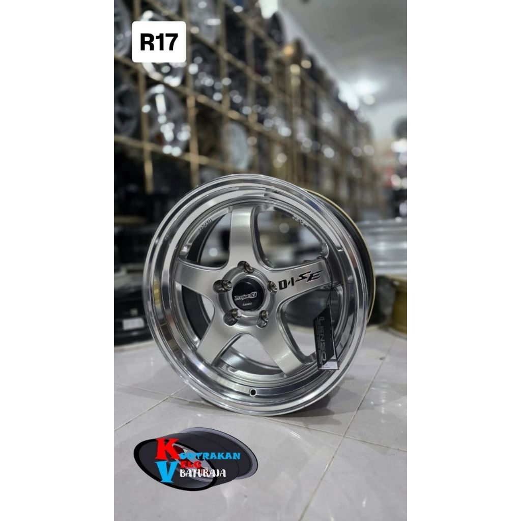 Velg Lenso Project D1 SE Hyper Silver R17 5x114 ( INNOVA ERTIGA RUSH TERIOS XPANDER DLL)
