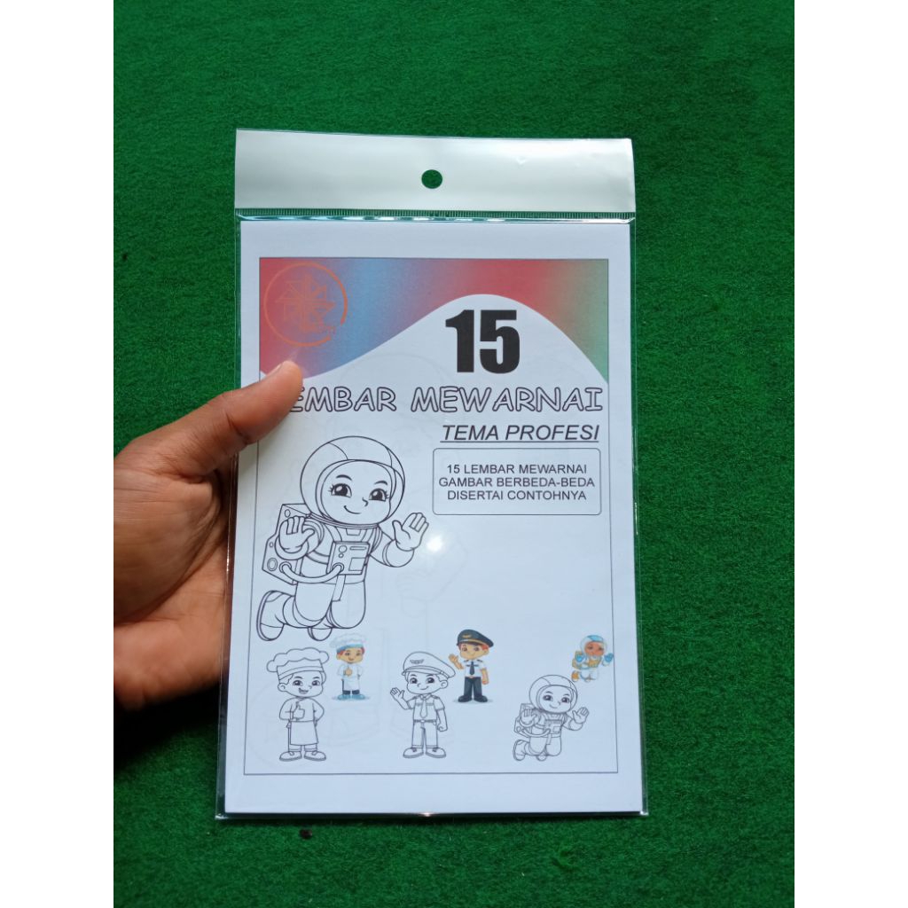 

lembar mewarnai anak tema profesi isi 15 ukuran A5