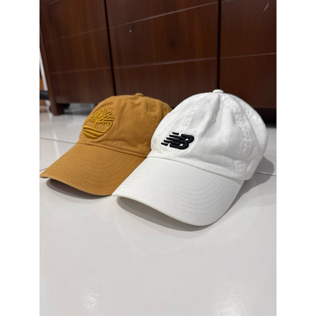 bundling 2 topi timberland and new balance cap second