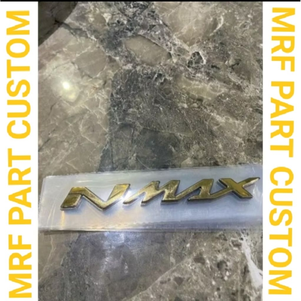 Emblem Body Emblem Kanan Kiri NMAX Original NMAX Ori Standard Pabrik Warna Gold