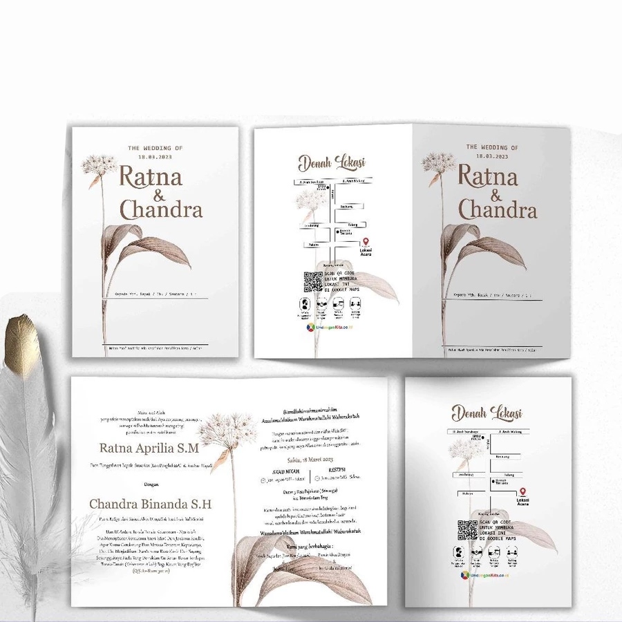 

Undangan Pernikahan Jasmine Gliter