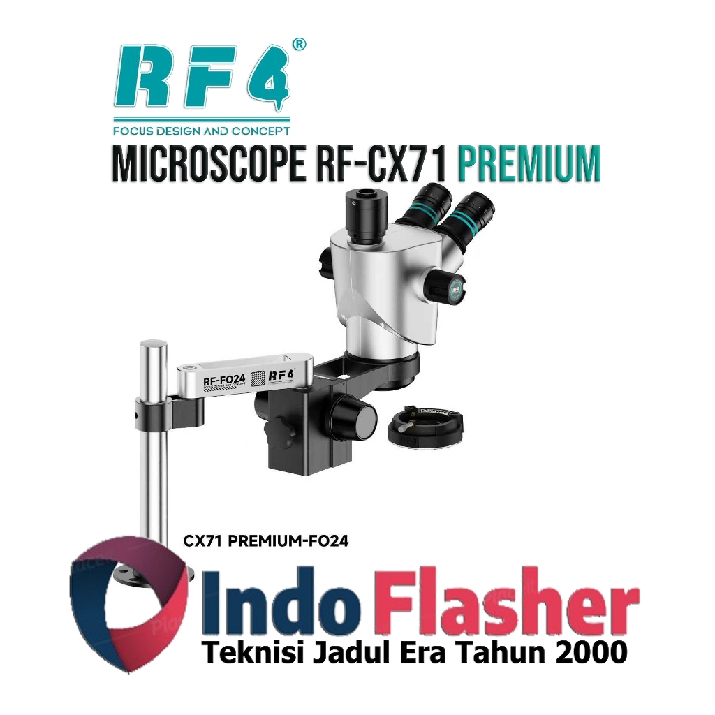 RF4 Microscope Trinokular RF4 CX71R  - CX 71R  - CX71 CX 71 Premium 6.5-65X Stereo with Big Aluminum