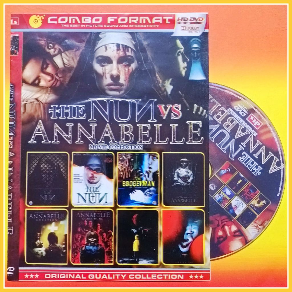 Kaset Film Barat Koleksi Horor The Nun - Annabelle Pilihan Terbaru 8in1 Teks Indonesia