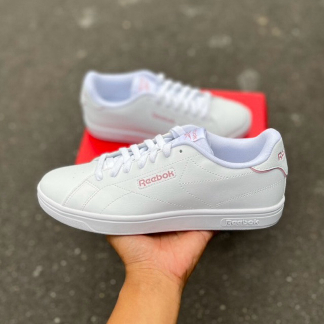 SEPATU WANITA REEBOK COURT CLN WHITE SNEAKERS CASUAL BNIB RESMI SALE MURAH