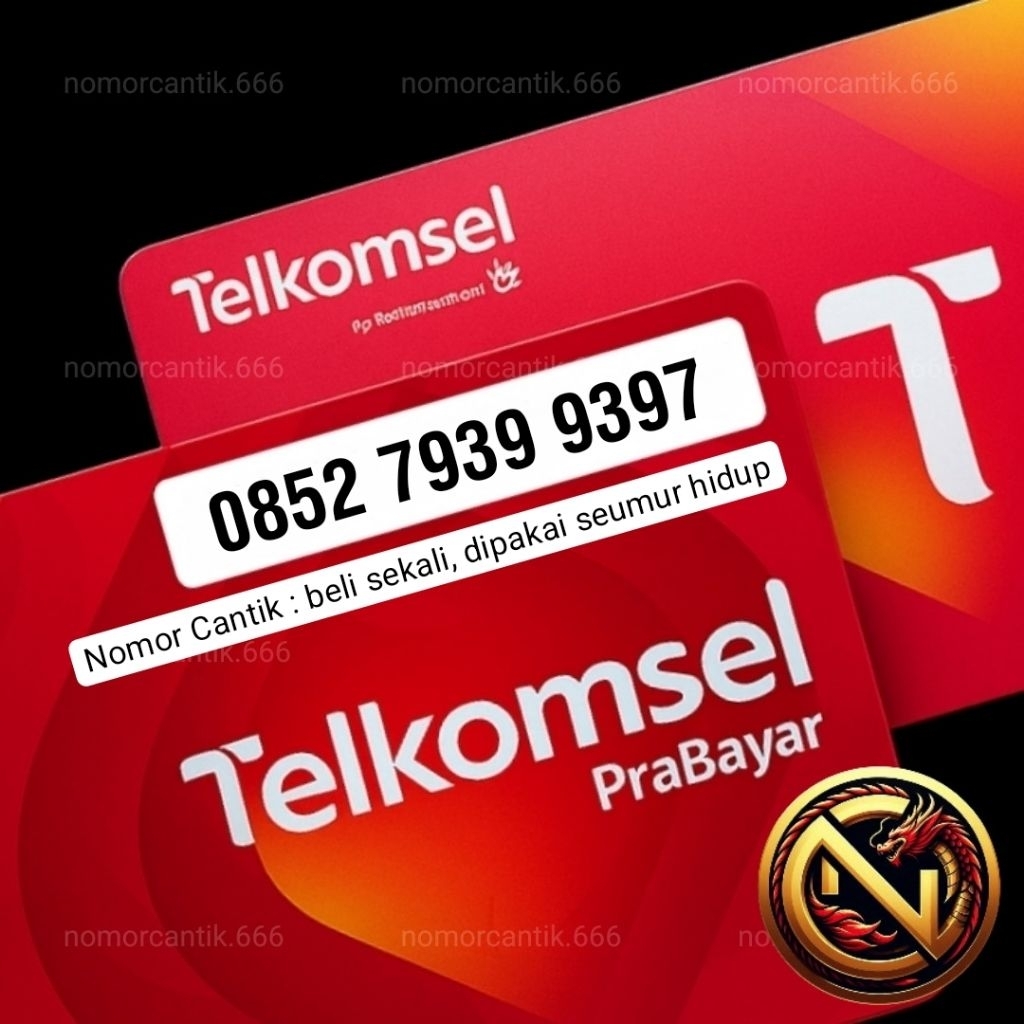 Nomor Cantik Kartu Perdana SimPATI dan As Telkomsel Combo Sakti 0852 7.939 939.7 cermin 7939-9397