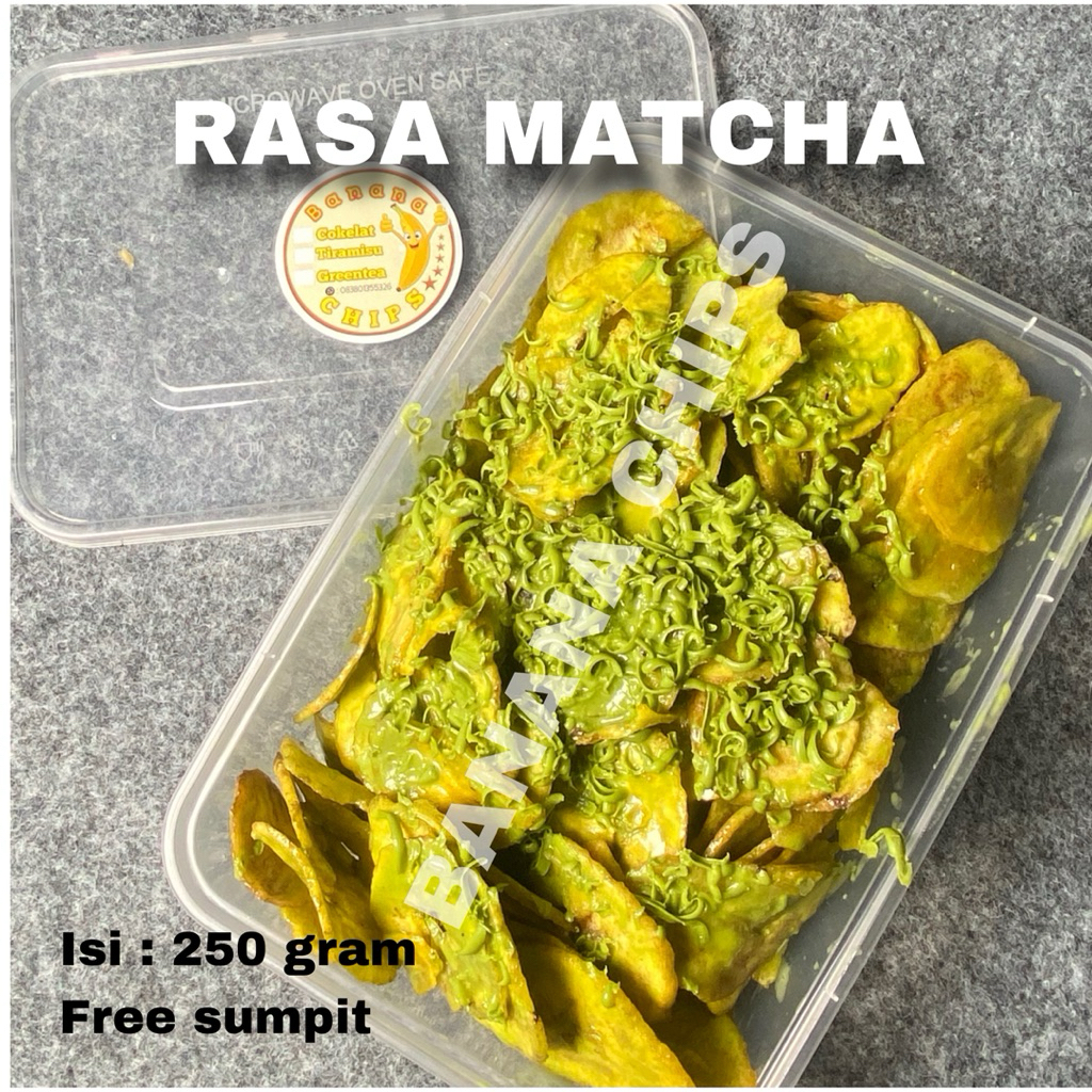 

Keripik Pisang Greentea Renyah Manis Gurih | Snack Pisang Krispi Rasa Matcha Kekinian Premium | Camilan Enak Murah | Jajanan Ringan Praktis untuk Cemilan Harian, Bekal, Ngemil Santai, Oleh Oleh, Hampers