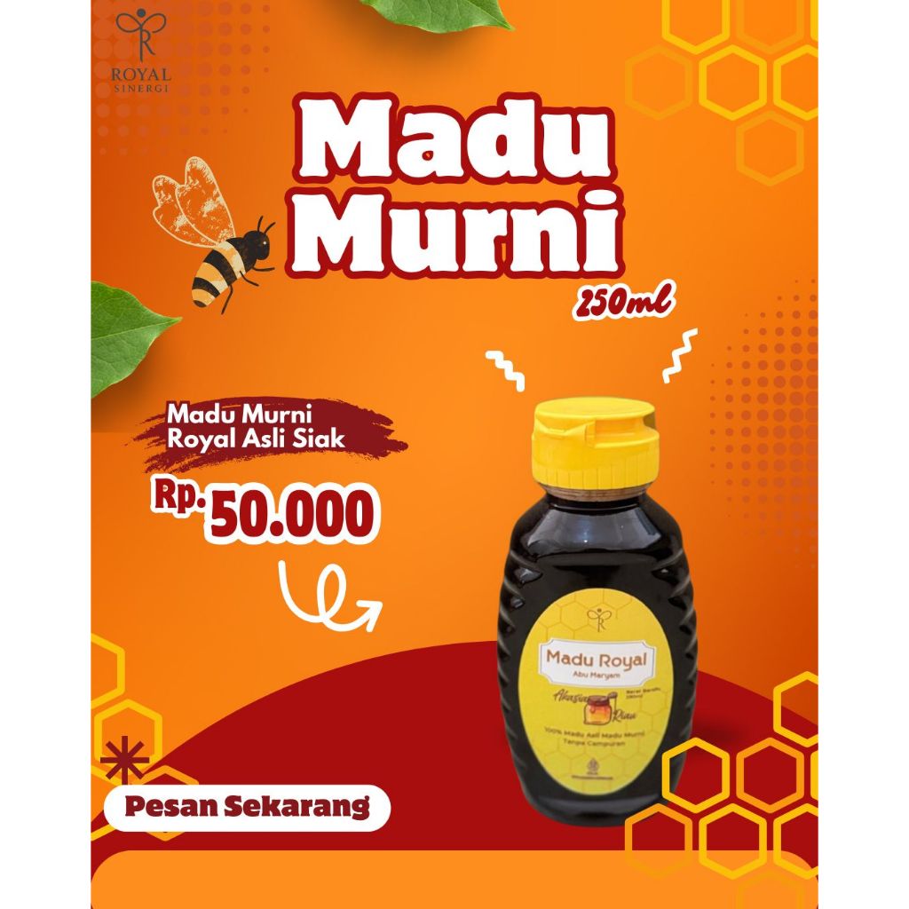 

Madu Royal Abu Maryam - 100% Madu Asli Murni Tanpa Campuran 250 ML