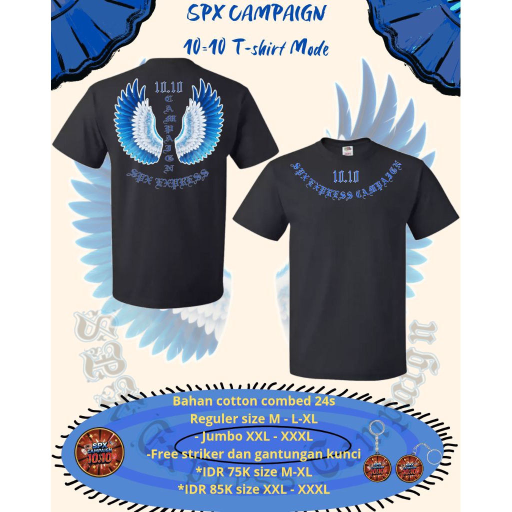 KAOS PRIA SPX EXPRESS CAMPAIGN 10.10 BERBAGAI MOTIF