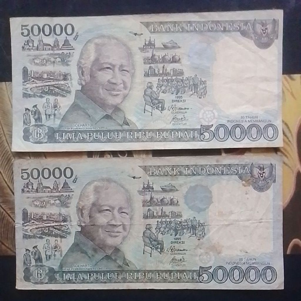 UANG KUNO ASLI 50000 SOEHARTO TAHUN 1995