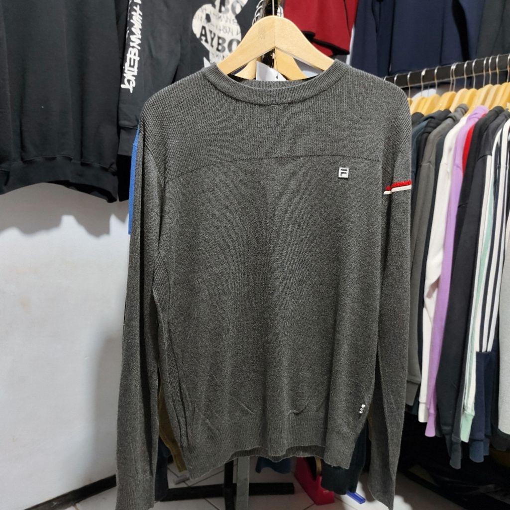 Knitwear Fila Golf Grey box Logo