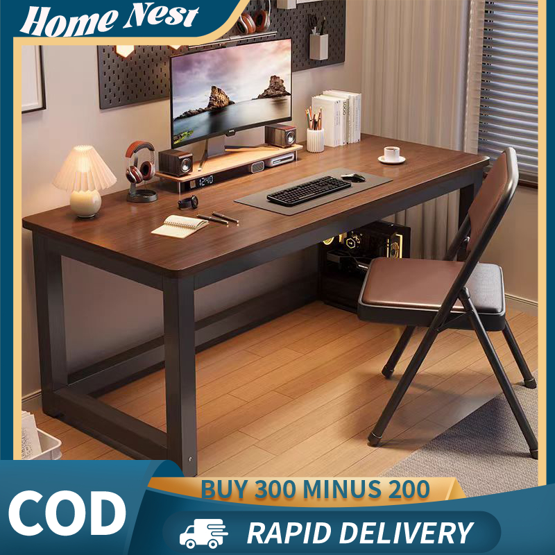 Meja Kantor Modern Persegi Kantor MejaMeja belajar besi 140CM Meja Kamarmeja belajar minimalis