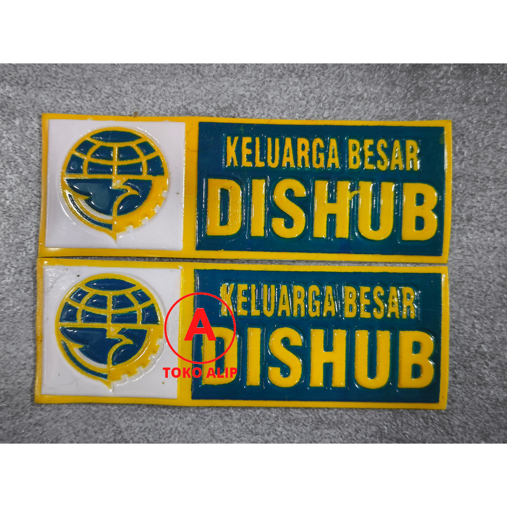Sticker Plat Keluarga Besar Dishub - Stiker Plat Dishub Dinas Perhubungan - Stiker Dishub Motor