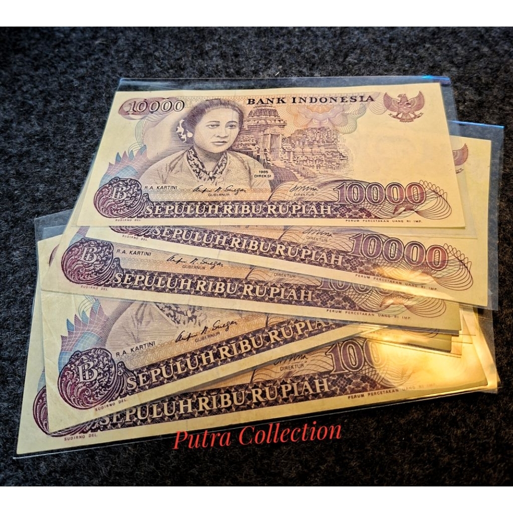  Uang kuno 10 ribu kartini kertas 10.000 ribu RA Kartini
