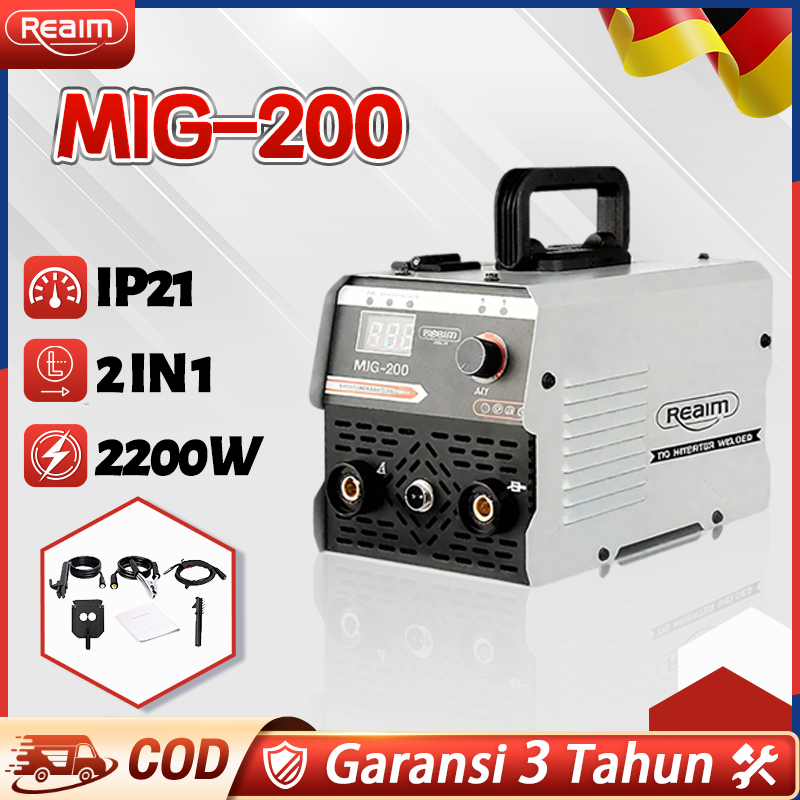 REAIM Mesin Las Inverter Mesin Las Mesin Trafo Las Welding MIG 120A 600 Watt Mesin Las Listrik Inver