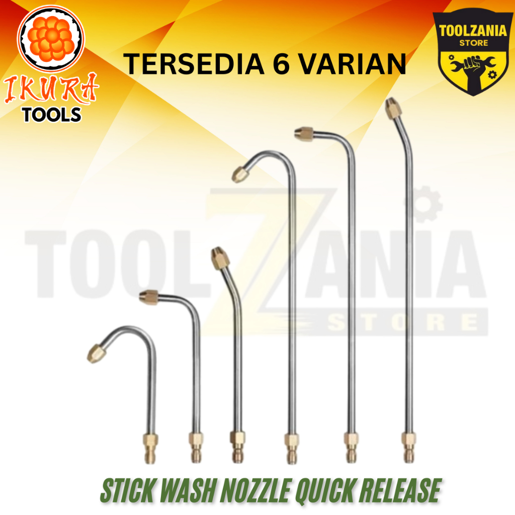 IKURA TOOLS Stick Quick Release Semprotan Gun Mesin Cuci Mobil Stick Gun Nozzle Extension Wand 17CM 