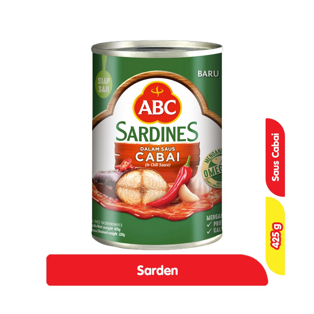 

ABC Sarden Saus Cabai 425 g