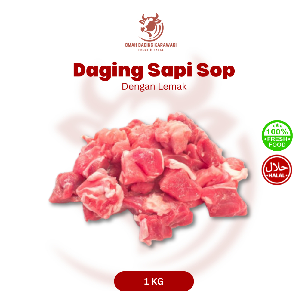 

Daging Sop / Daging Rawon / Daging Tongseng Fresh Halal 1kg Tangerang