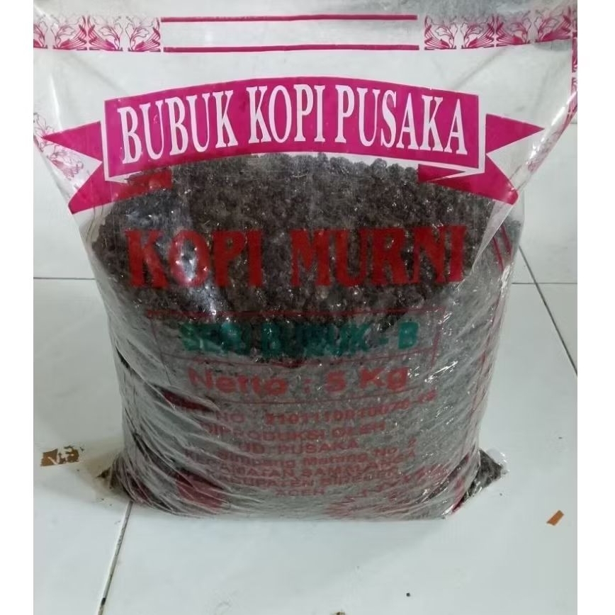 

1kg Bubuk kopi kasar Aceh Pusaka Seri B