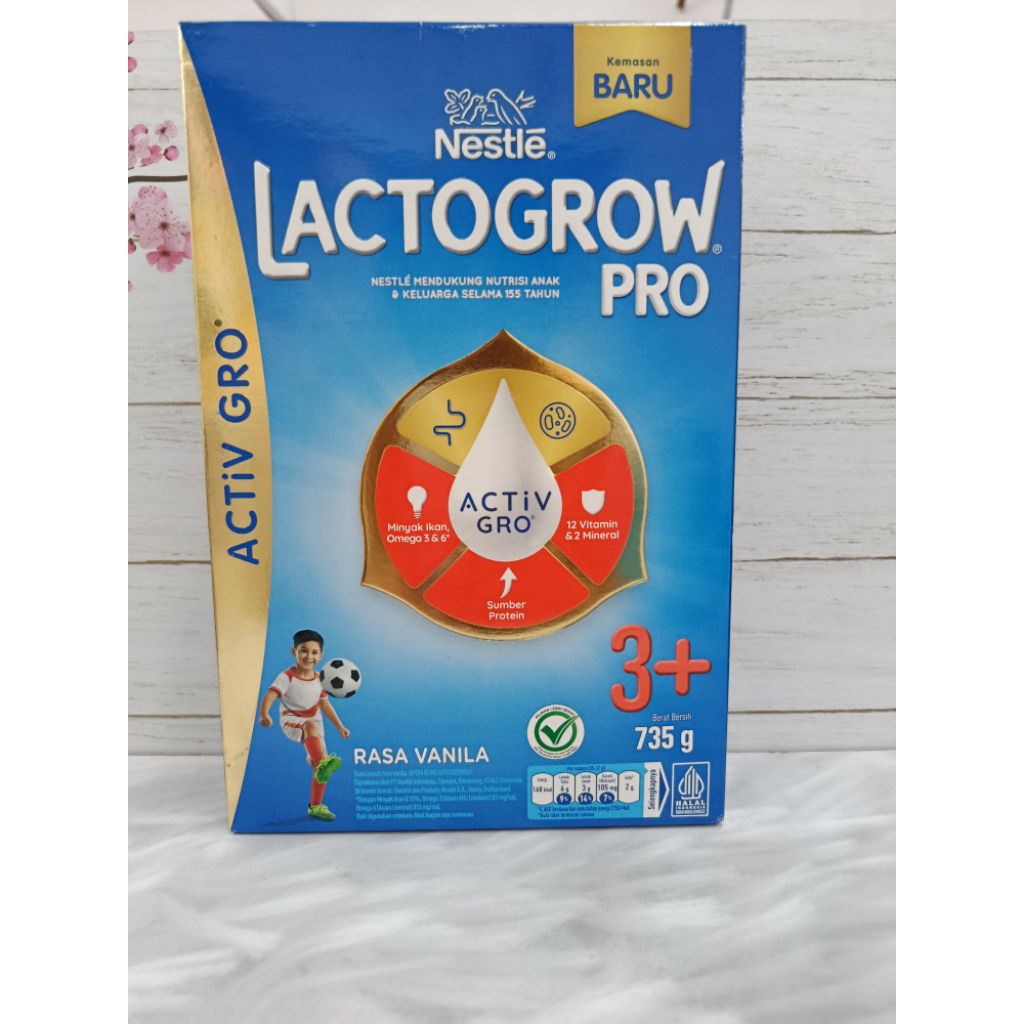 

Lactogrow Pro 3+ Susu Pertumbuhan Usia 3-5 Tahun 735gr