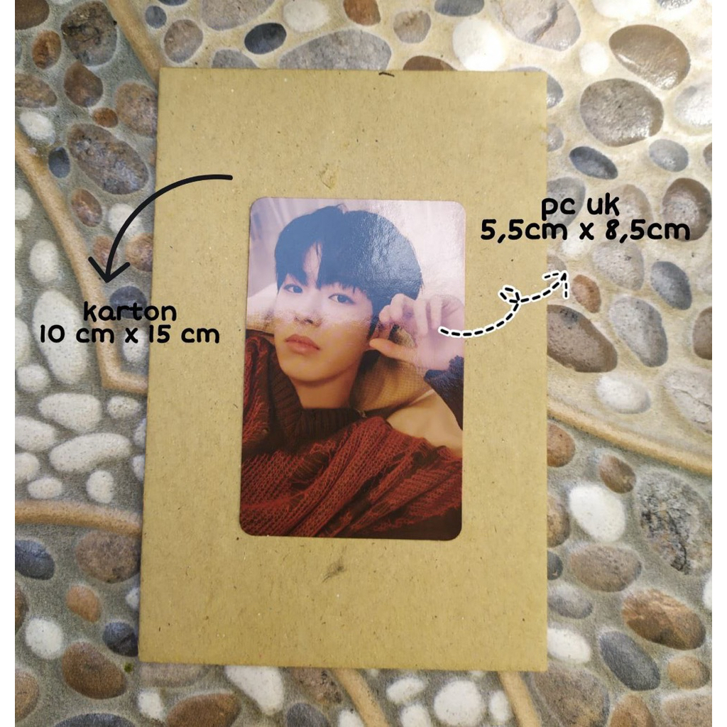 (SET)(10x15cm) YELLOW BOARD/KARTON BOARD /KARTON HARD BOARD/karton packing photocard