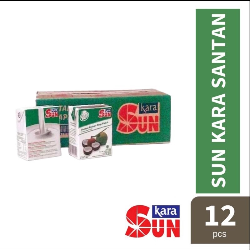 

SUN KARA SANTAN SIAP PAKAI 200ML 1 DUS 12 PCS