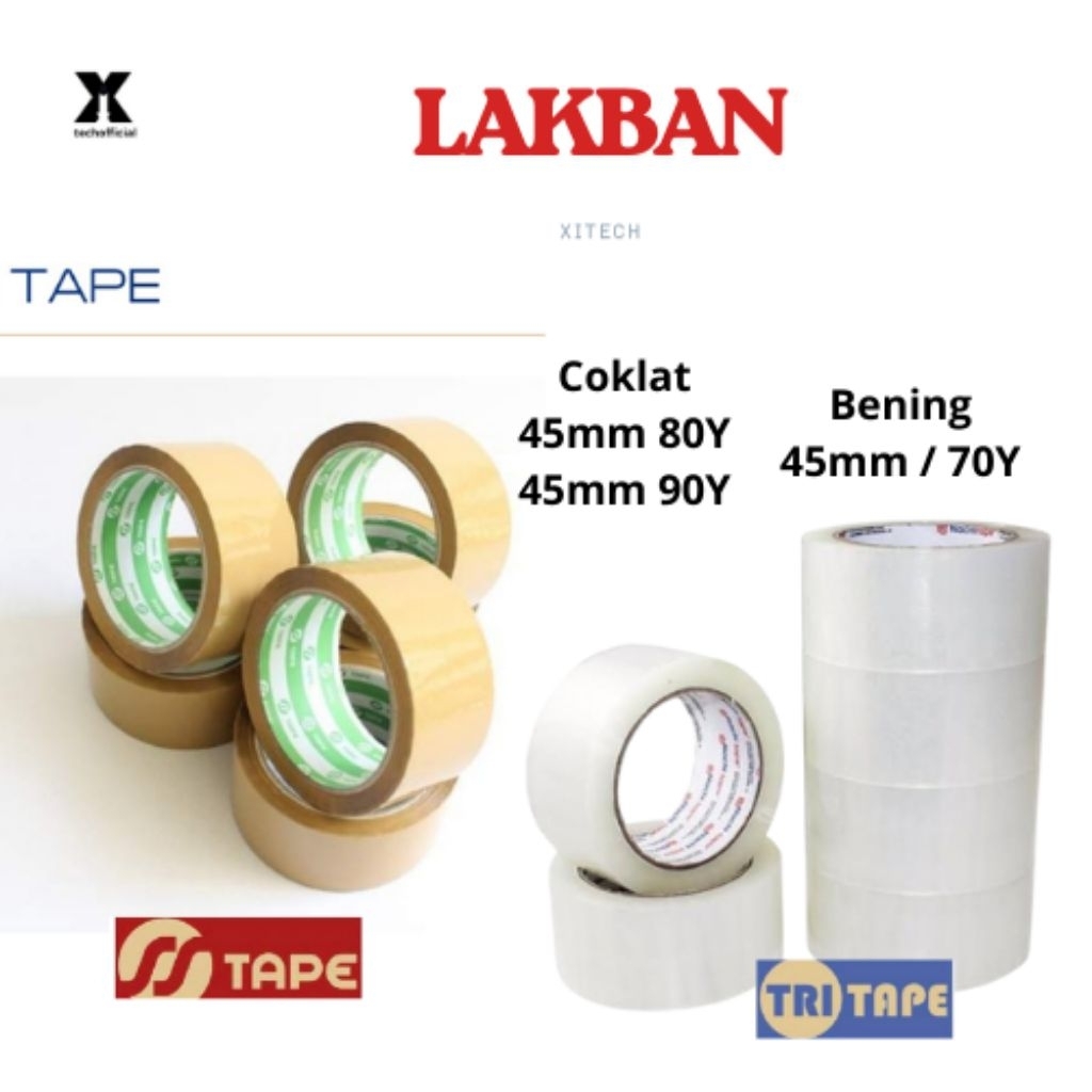 

Lakban Bening Coklat Murah Premium