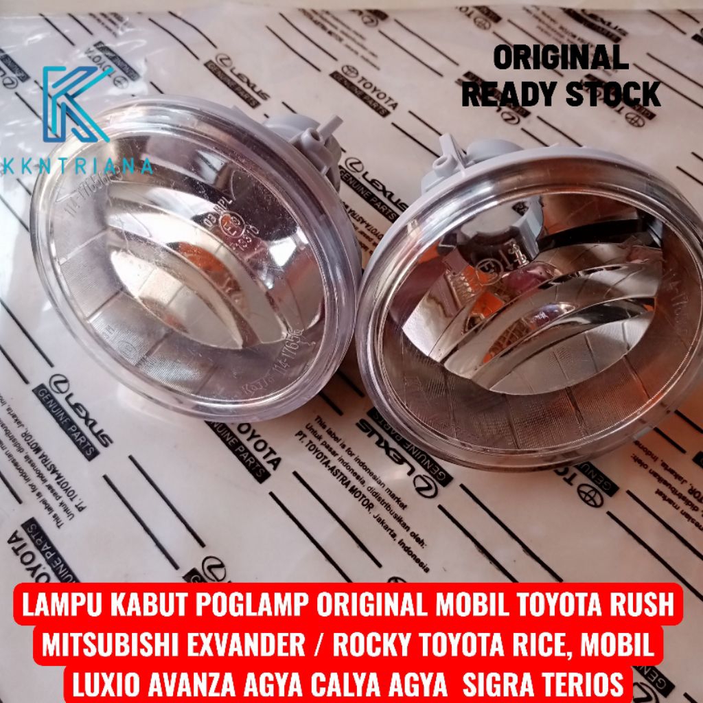 LAMPUA KABUT POGLAMP ORIGINAL UNTUK MOBIL TOYOTA RUSH MITSUBISHI EXVANDER / ROCKY TOYOTA RICE, MOBIL