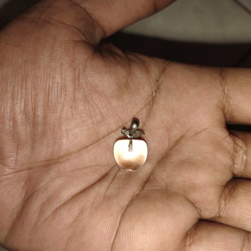 bandul liontin batu unik jadul iketan perak antikk