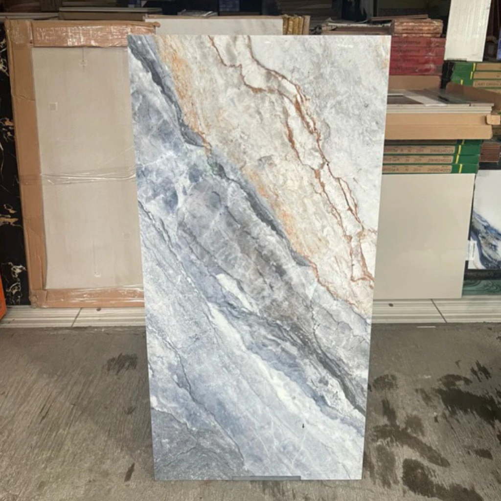 Granit 60x120 Ikad Grey Polished Glazed Meja Dapur