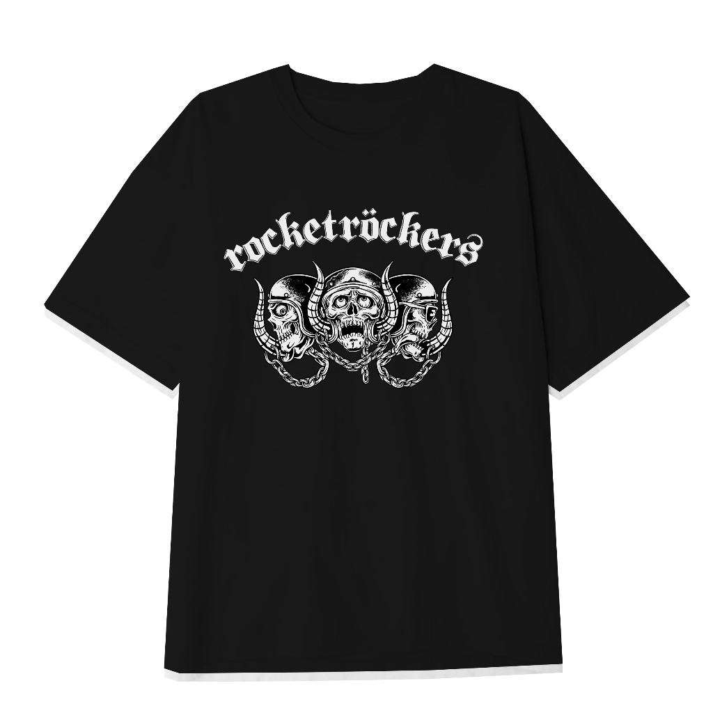 Hmm x Rocket Rockers Official merchandise/ Rocket Head / Band T shirt / Kaos Band