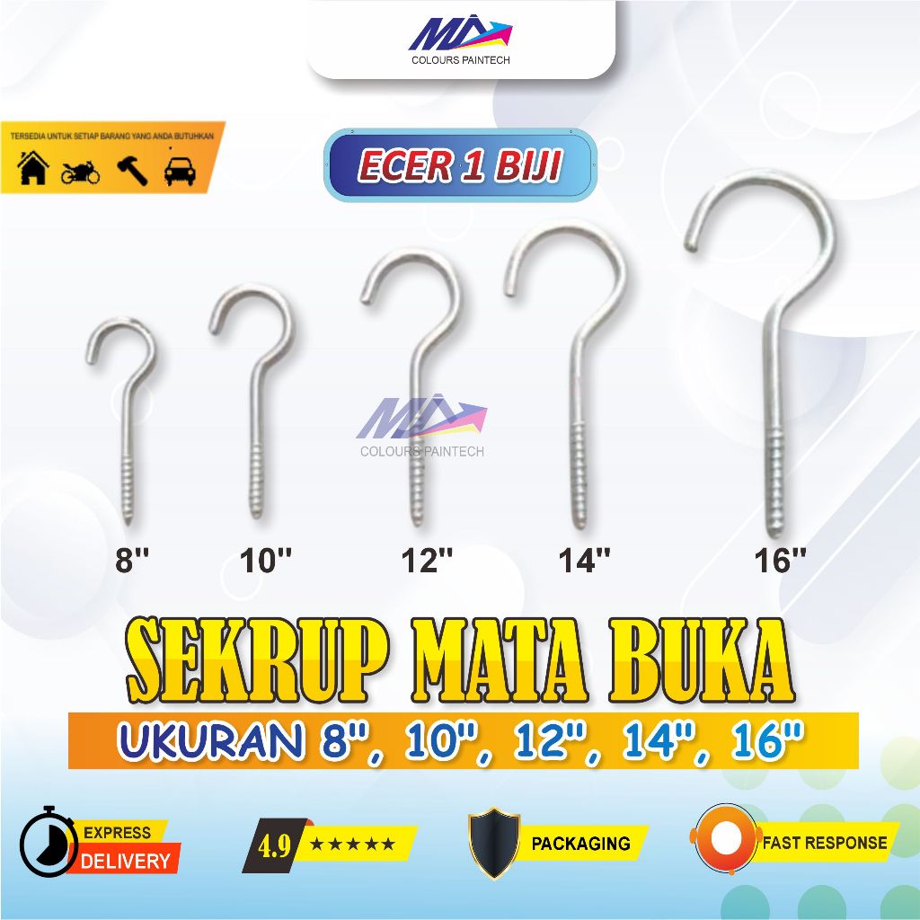 [1 PCS] SKRUP SEKRUP TANDA TANYA SKRUP GANTUNGAN BURUNG