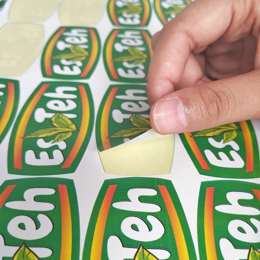 

harga promo stiker es teh tempel gelas cup 50pcs