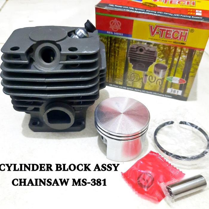 Blok Chainsaw Ms 381 Cylinder Block Chainsaw 381 Komplit