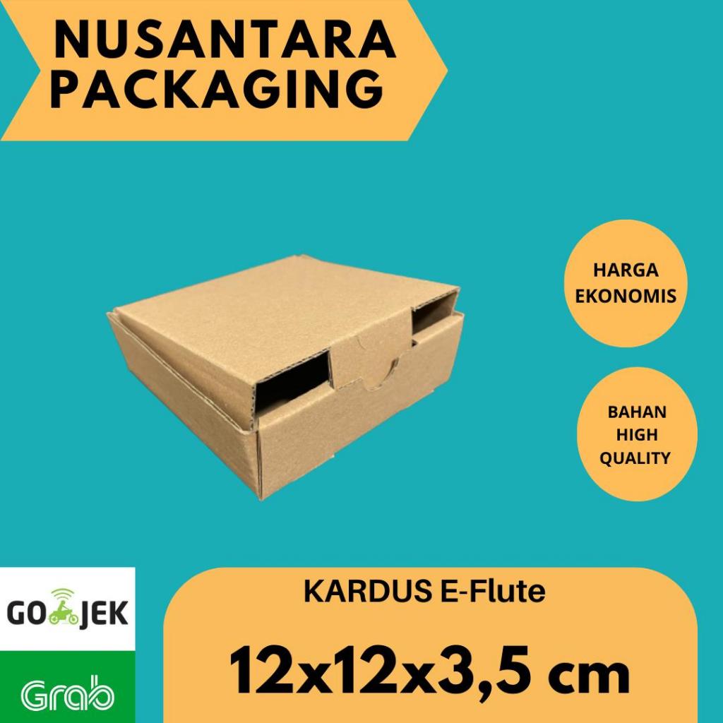 

KARDUS 12x12x3,5 cm / BOX KARTON CORUGATED DIE CUT / AKSESORIS
