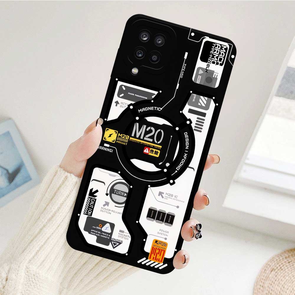 Softcase Case Silikon Samsung Galaxy A12 / M12 - Case Pro Camera Fashion Mesin CPU Cyberpunk Series 