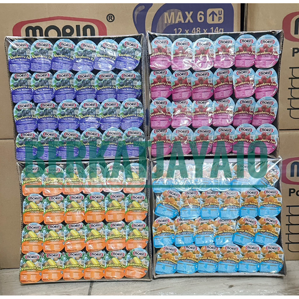 

Morin Jam PACK (48x14g) per KOTAK Selai Morin Mini Portion pack