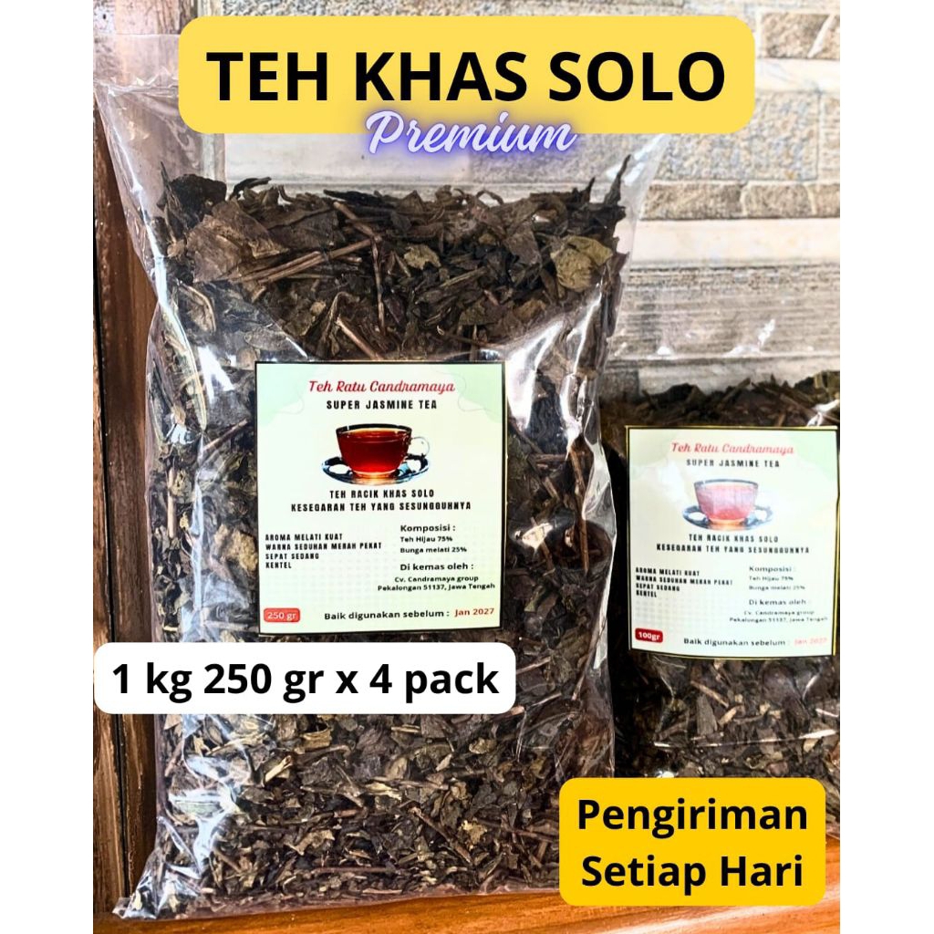 

Teh Racikan Solo - Spesial Teh Melati Ratu Candramaya 1kg