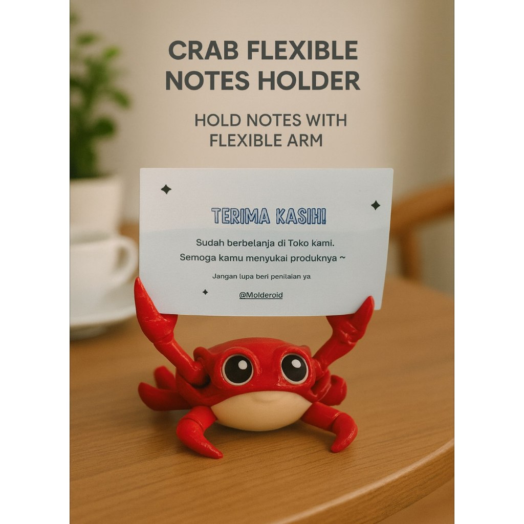 

Penjepit kertas Kepiting lucu dengan magnet