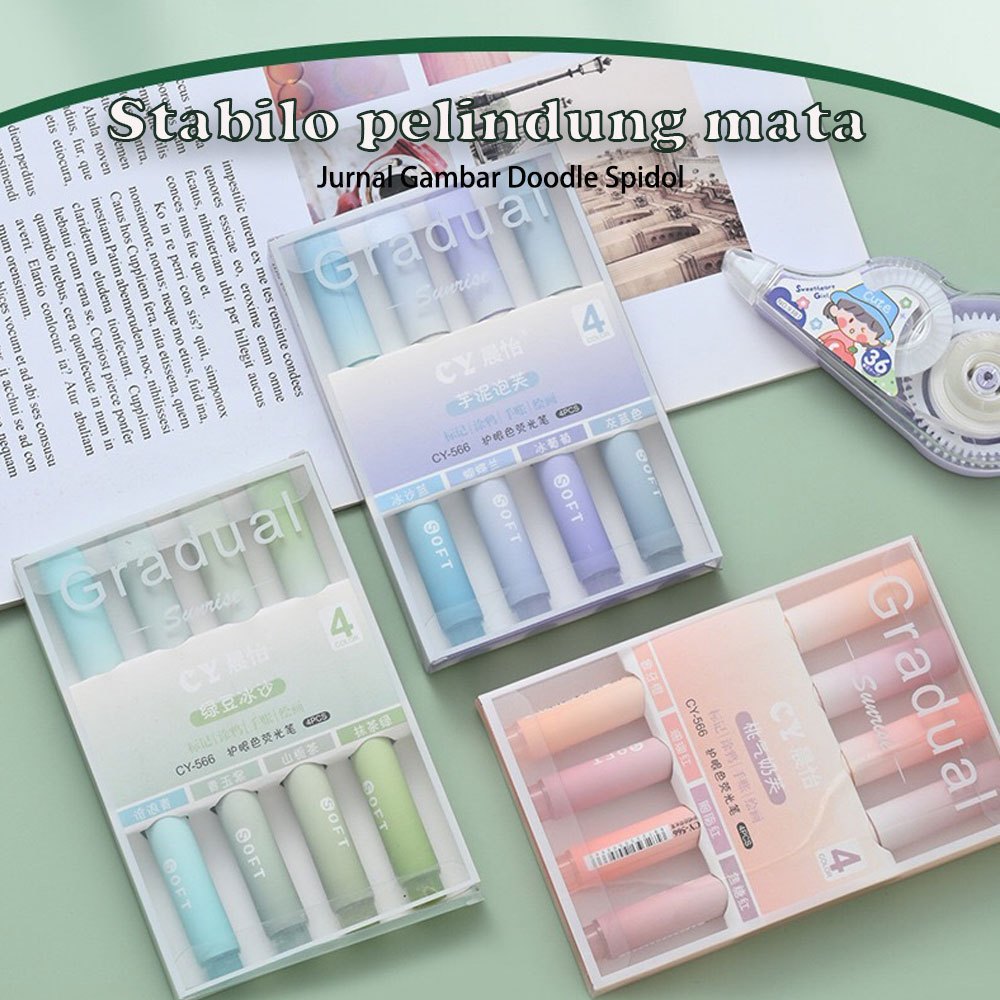 

Highlighter Set 4in1 Pastel Warna Gradasi Morandi Penanda Penanda Siswa Berkualitas Tinggi In Ins Nilai Tinggi Penanda Pena Pena Perlindungan Mata Gradien Warna Graffiti Note Marker Pen Pena