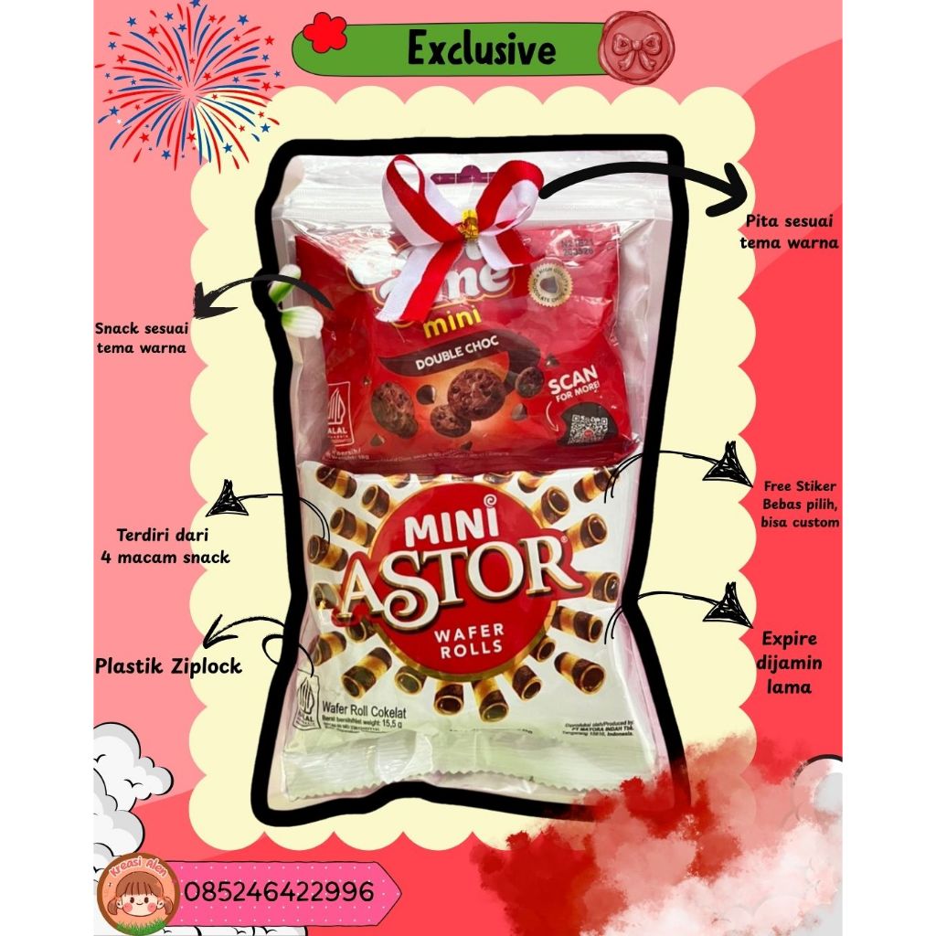

Merah Putih - Exclusive Mini Gift Snack | Mini Hampers | Freebis | Ulang Tahun | Sempro | Kelulusan