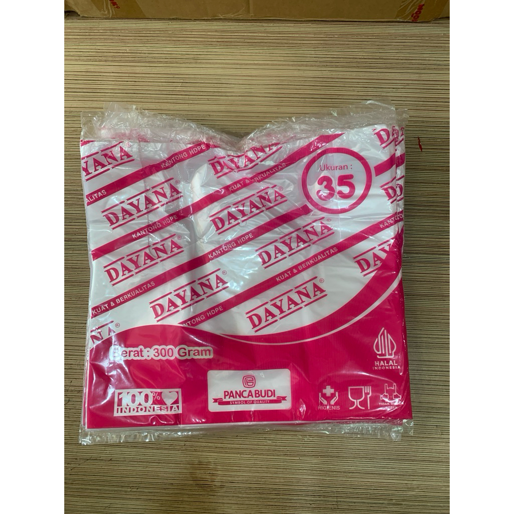 Kantong plastik kresek Dayana HD bening 35