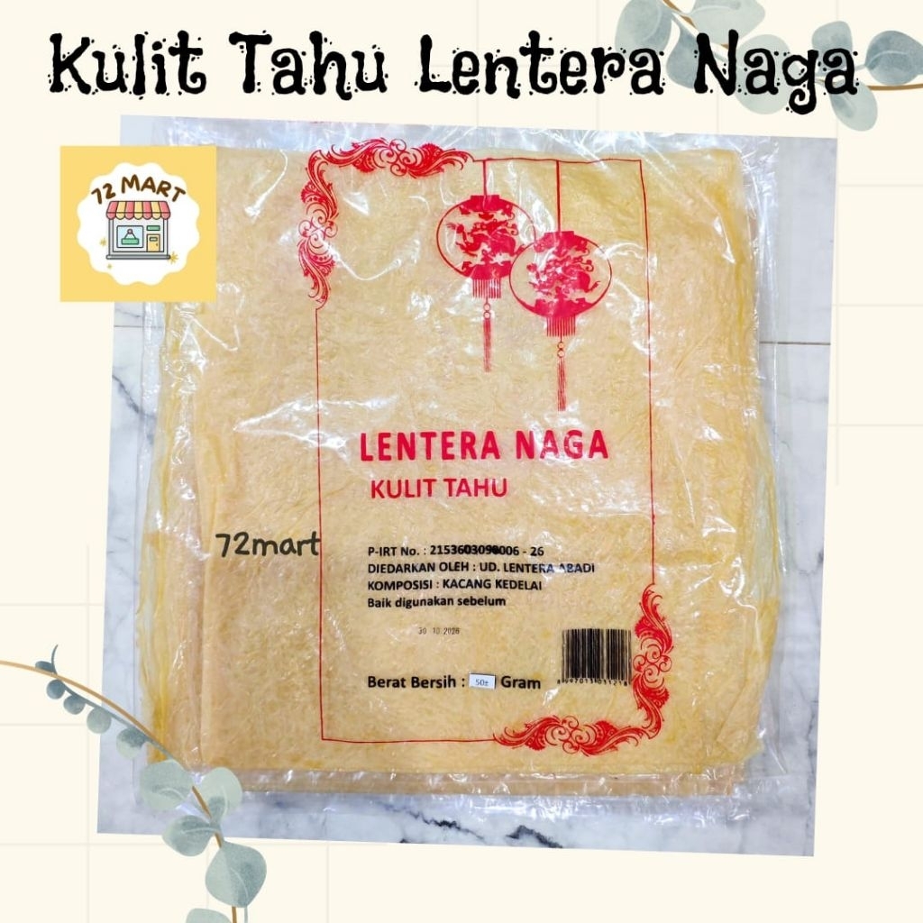 

Kulit Tahu Lentera Naga | Kulit Hekeng 50gr