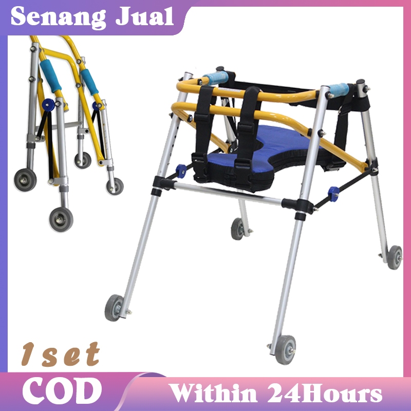 Walker Anak Cerebral Palsy Walker Anak Rehabilitasi Peralatan Rollator Walker Beroda