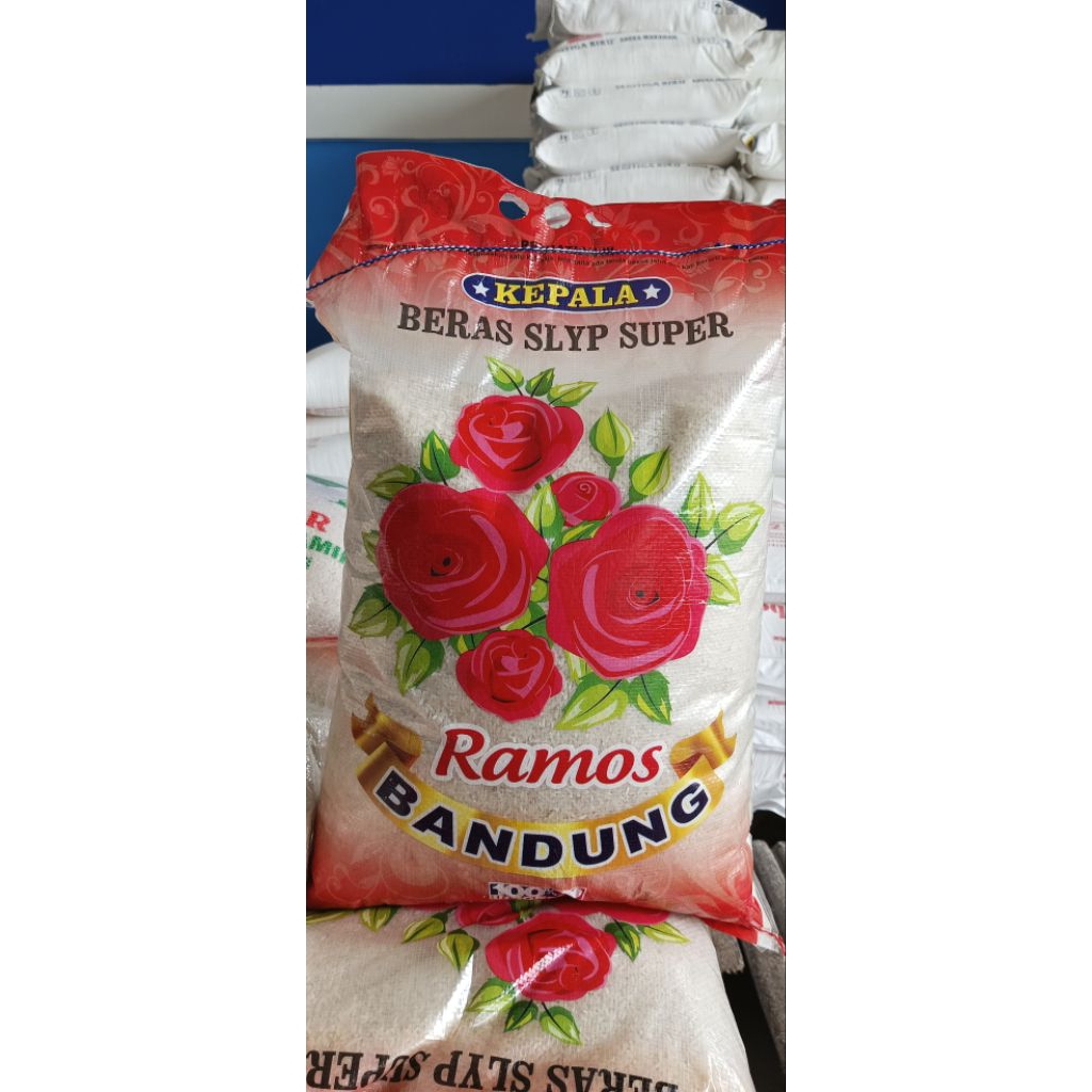 

[ 10 Kilogram ] Beras Cap Bunga Mawar Beras SLYP Super Ramos Bandung