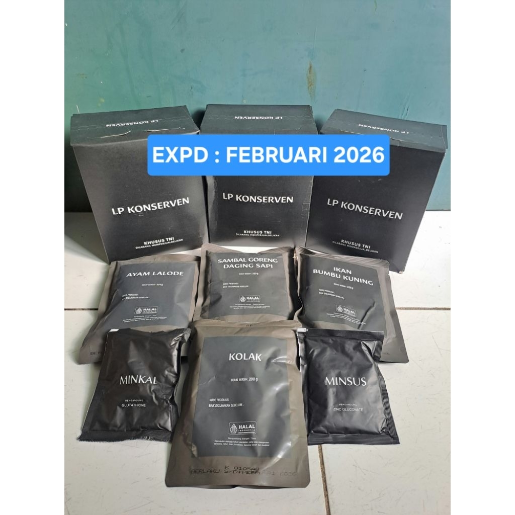 (OBRAL SAMPAI HABIS) LP KONSERVEN/NARAGA/IMUKAL/SUSU SERDADU