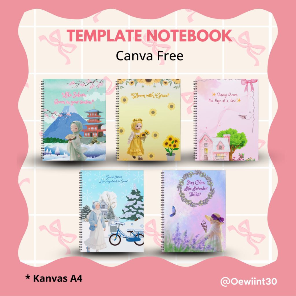 

Template Notebook ukuran a5